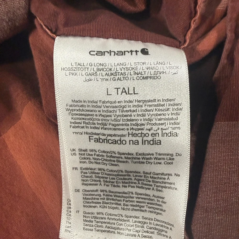 Carhartt brand size